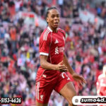 Selebrasi Rio Ngumoha dalam laga pramusim Liverpool vs Athletic Bilbao, Senin (4/8/2025).