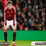 Gelandang Manchester United asal Argentina #17, Alejandro Garnacho,