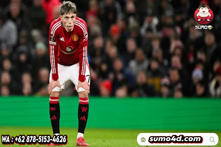 Gelandang Manchester United asal Argentina #17, Alejandro Garnacho,