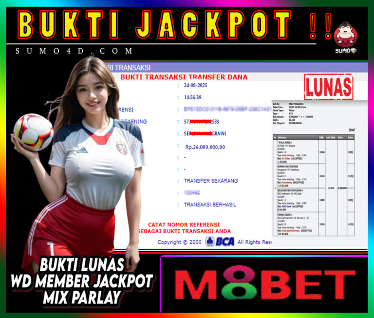 BUKTI JACKPOT SUMO4D-
