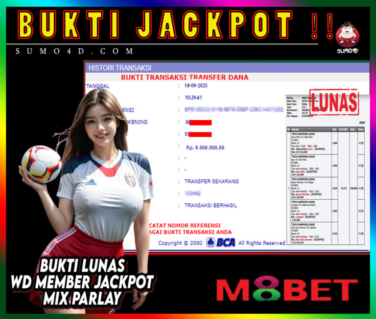 BUKTI JACKPOT SUMO4D-