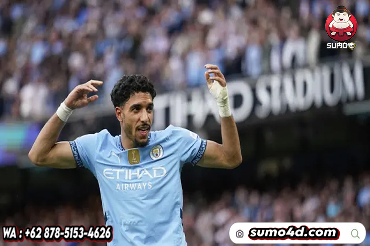 Selebrasi Omar Marmoush dalam laga Manchester City vs Bournemouth, Rabu (21/5/2025)