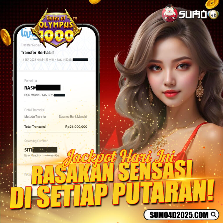 BUKTI JACKPOT KEMENANGAN SLOT PRAGMATIC TANGGAL 14 SEPTEMBER 2025