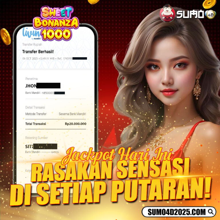 BUKTI JACKPOT SLOT PRAGMATIC 06 OKTOBER 2025