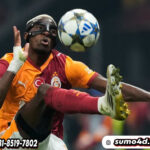 Victor Osimhen dalam laga Liga Champions antara Galatasaray vs Bodo/Glimt,