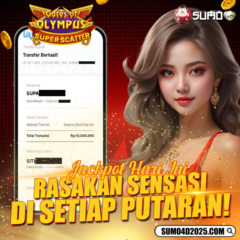 BUKTI JACKPOT SLOT PRAGMATIC 05 OKTOBER 2025