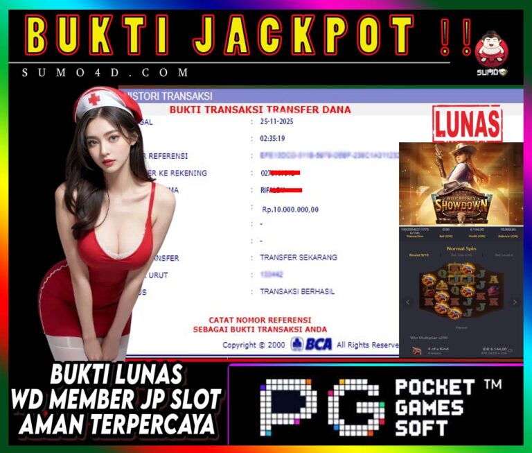 BUKTI JACKPOT SUMO4D-
