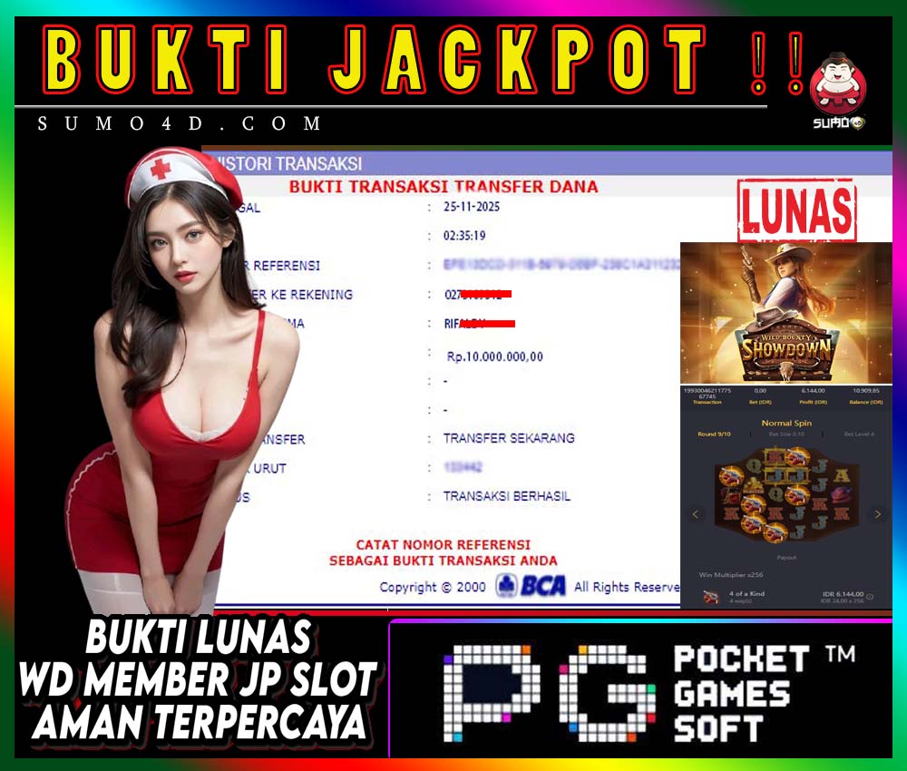 BUKTI JACKPOT SUMO4D-