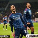 Selebrasi Mikel Merino dalam laga Liga Champions