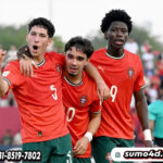Selebrasi Timnas Portugal U-17 usai menang atas Maroko U-17, Kamis (06/11/2025).