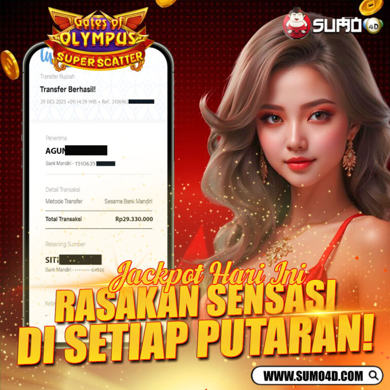 BUKTI JACKPOT SLOT PRAGMATIC 29 DESEMBER 2025