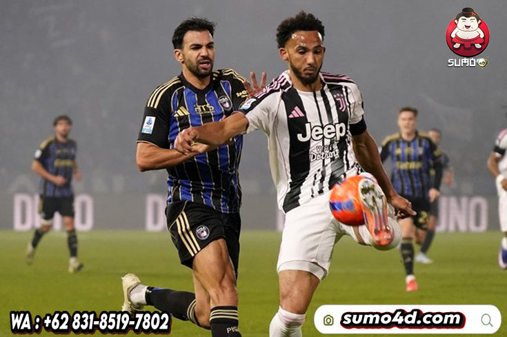 Aksi Lloyd Kelly dalam laga Liga Italia antara Pisa vs Juventus, Minggu (28/12/2025).