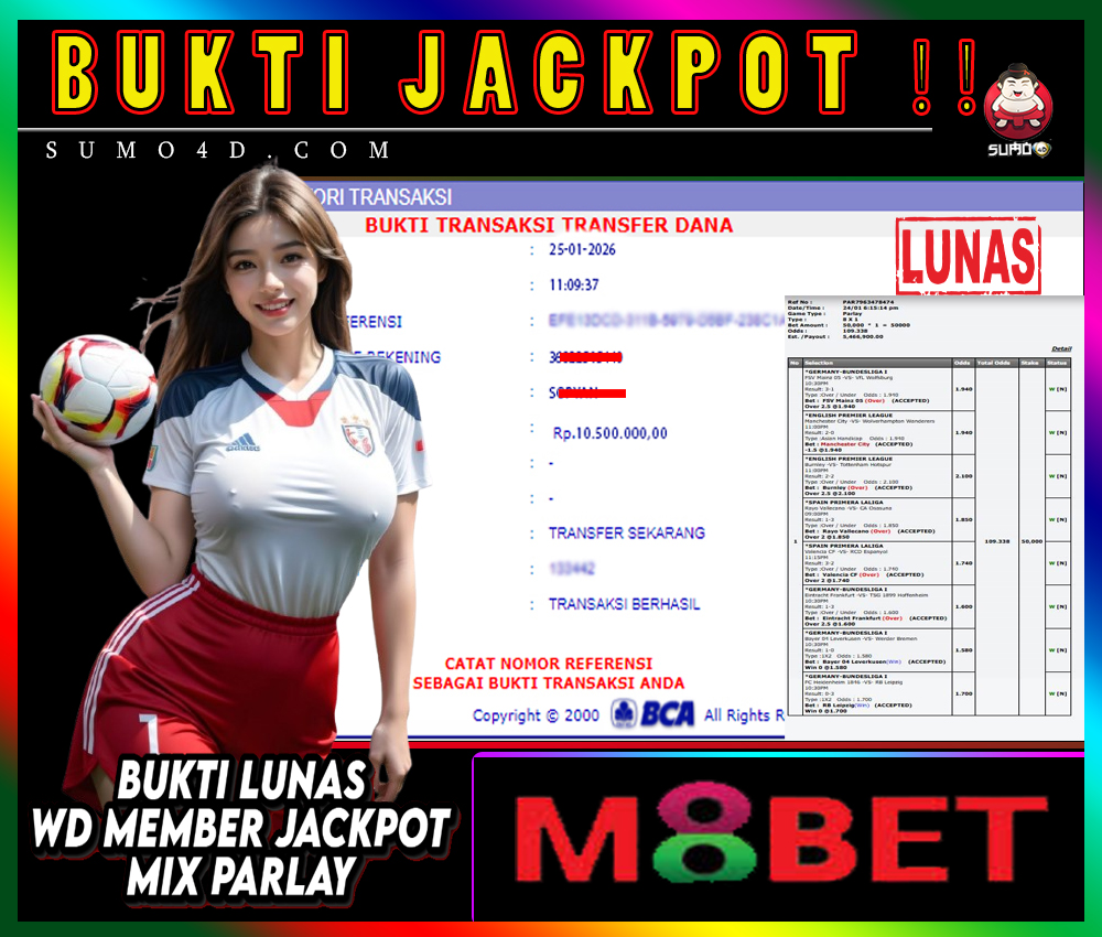 BUKTI JACKPOT SUMO4D-