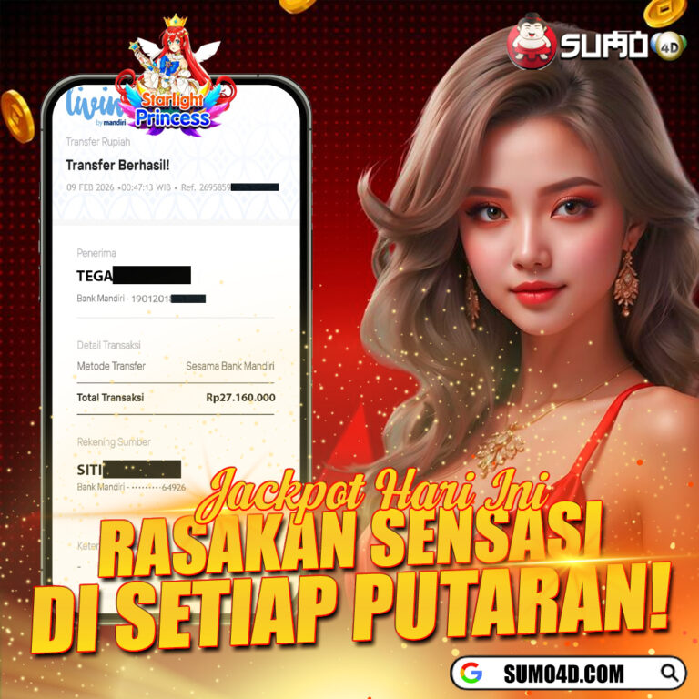 BUKTI JACKPOT SLOT PRAGMATIC PLAY 09 FEBRUARI 2026