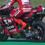 Velg dan ban belakang Marc Marquez mengalami kerusakan dalam balapan MotoGP Thailand 2026. (c) MotoGP